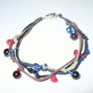 Saltwater and Glass Pearl bracelet on nylon