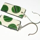Polymer clay circle earrings