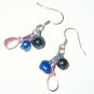 Glass and Pearl earrings