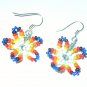 Native American Flower Necklace and earrings