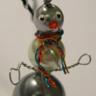 Snowman on nylon cord necklace