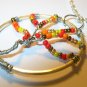 Tree on Fire on silver necklace chain