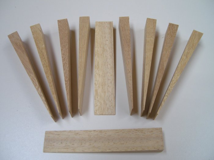 Wood Wedges Iroko / Teak Tapered Wedges