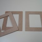 Picture Frames Rectangular x 3-MDF-Ready to Paint-Unfinished-6" x 5" x 1/8" (152mm x 127mm x 3mm)