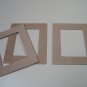 Picture Frames Rectangular x 3-MDF-Ready to Paint-Unfinished-6" x 5" x 1/8" (152mm x 127mm x 3mm)