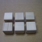 Wood Cubes/Wooden Blocks/Chamfered Blocks/Poplar Wood/2" x 2" x 2" (51mm x 51mm x 51mm)