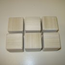 Wood Cubes/Blocks/Chamfered Edges/Poplar Wood/1 1/2" x 1 1/2" x 1 1/2" (38mm x 38mm x 38mm)