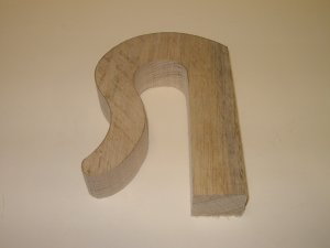 Walking Stick Handle Blank / Oak /Carving-5 5/8" x 3 7/8" x 1 1/16" ( 145mm x 100mm x 27mm )