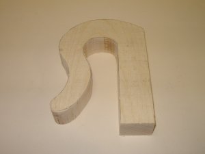 Walking Stick Handle Blank / Ash /Carving-5 5/8" x 3 7/8" x 1 1/16" ( 145mm x 100mm x 27mm )
