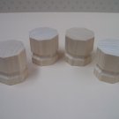 Cabinet Feet / Legs - Bun - Octagon Shape - 2" x 1 3/4" x 1 3/4" thick  ( 50mm x 45mm x 45mm )