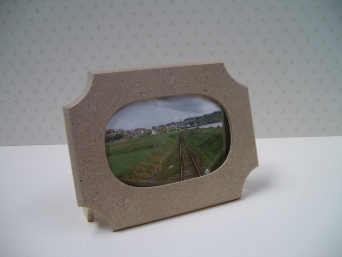 Unfinished Picture Frames MDF/ Oval/Rebated for Glass/8" x 6" x 1/2