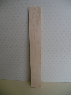 Maple Fingerboard - Fretboard Blank/Guitar Parts-18 3/4" x 2 1/2" x 3/8" ( 475mm x 64mm x 9mm )