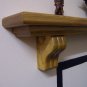 Mantel Shelf-Corbels-Stove Shelf-Pine-Rustic Mantle-54" x 5 3/4" x 2 3/4" (1370mm x 145mm x 70mm)
