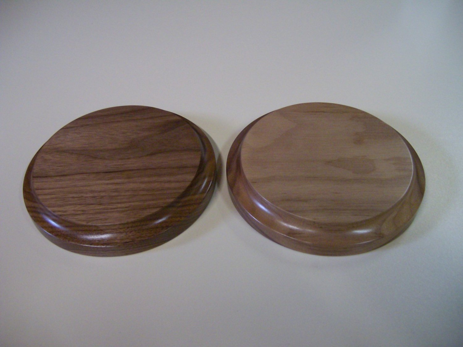 Walnut BaseRound Walnut BaseTrophy BaseWooden Base 5 3/4" x 7/8