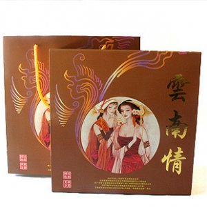 09yunnan pu er cha  tea-brick