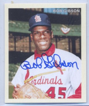 Bob Gibson 1/1 AUTO