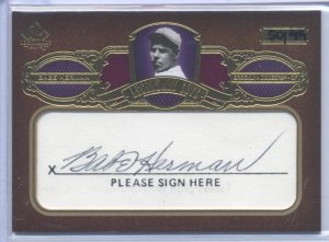 Babe Herman CUT AUTO