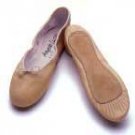 Leather ballet shoe