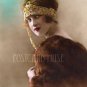 FLAPPER, BEADED HEADBAND Antique Photo Postcard Reproduction