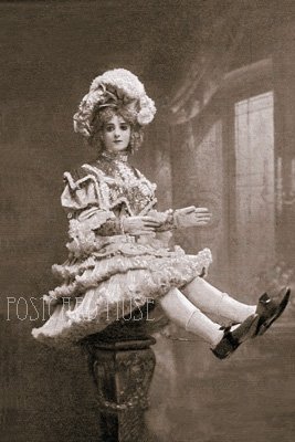 OLD ELECTRICAL DOLL Antique Photo Postcard Reproduction