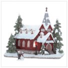 Holiday church aglow