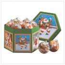 Santa ball ornaments