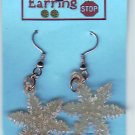 Dangle Earrings Yellow SNOWFLAKE Handmade  #H019