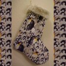 Penquin Christmas Stocking Handmade 200913