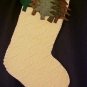 Tree Handmade Christmas Stocking Hand Sewn One of a Kind Recycled 200922