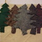 Tree Handmade Christmas Stocking Hand Sewn One of a Kind Recycled 200922