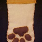 Dog Paw Handmade Christmas Stocking One of a Kind 200924