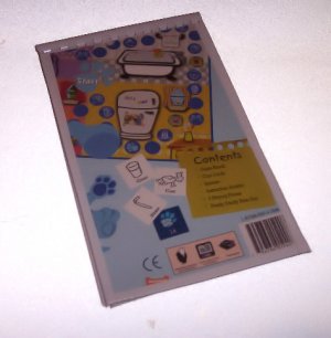 Journal Notebook Recycled Upcycled from BLUES CLUES GAME Box Handmade in the USA #2010023