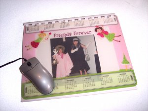 MOUSE PAD Upcycled Journal Notebook with Photo frame mousepad  Handmade in the USA #2010035