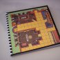 Journal Notebook Recycled Upcycled from CLUE GAME BOARD Made in USA #2010052