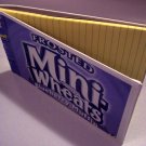 Journal LINED YELLOW PAD covered with Recycled MINI WHEATS BOX Made in USA #2010059