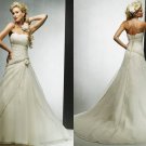 Free shipping maggie sottero a line wedding dress Ada