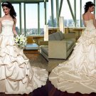 Free shipping maggie sottero a line strapless wedding dress Aleena