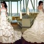 Free shipping maggie sottero a line strapless wedding dress Aleena