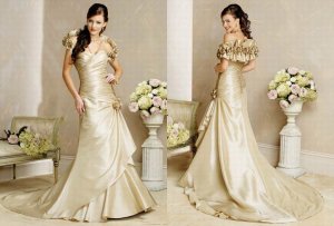 Free shipping maggie sottero a line strapless wedding dress Allison Marie