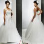 Free shipping maggie sottero a line strapless wedding gown Amber