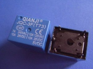 Relay, JQC-3F 5V, 4 pcs. (Item# Y0001)
