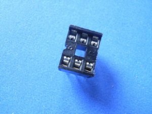 IC Socket, 6 pin DIP, 0.1 inch pitch, 50 pcs. (Item# S0001)