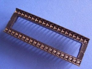 IC Socket, 40 pin DIP, 0.1 inch pitch, 16 pcs. (Item# S0010)