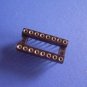 IC Socket, 16 pin DIP, round, 0.1 inch pitch, 8  pcs. (Item# S0015)