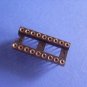 IC Socket, 18 pin DIP, round, 0.1 inch pitch, 8  pcs. (Item# S0018)
