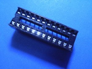 IC Socket, 24 pin DIP, 0.1 inch pitch, 20  pcs. (Item# S0019)