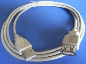 Connector / Socket, , USB cable, Male-Female, 2 pcs. (Item# S0106)