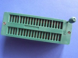 ZIF IC Socket, 40P, gold plated, 2 pcs. (Item# Z0004)