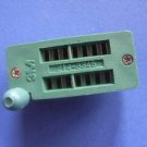 ZIF IC Socket, 14P, gold plated, 3 pcs. (Item# Z0011)