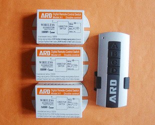 Remote Control, Professional, 180-240V, 3 channel, separate receiver 1ch x 3 (Item# RE014)